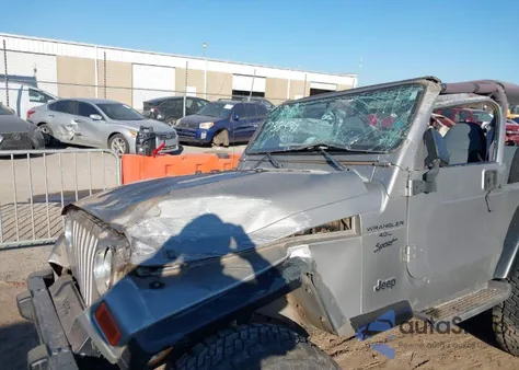 2000 Jeep Wrangler Sport from USA, damaged, VIN 1J4FA49S2YP738494